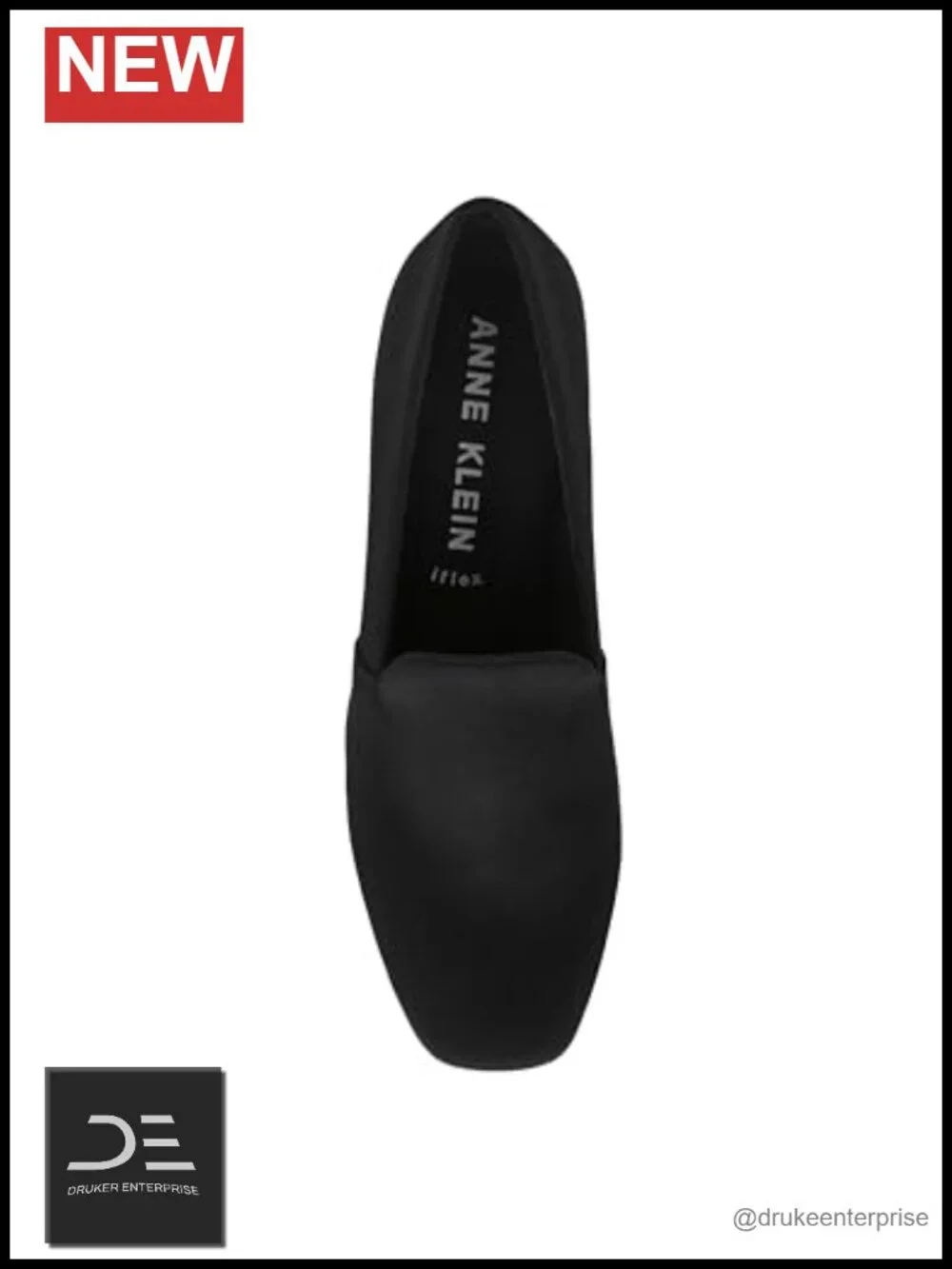 Anne Klein Wendell Wedge Pump, Closed Toe Slip-On PU Leather Office Heel